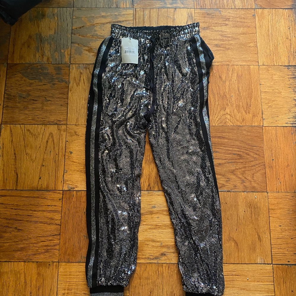 Pam and Gela sequin sweatpants/sweats.
